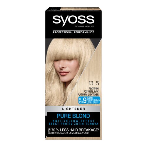 Syoss barva za lase - Permanent Coloration - 13_5 Platinum Lightener Slike