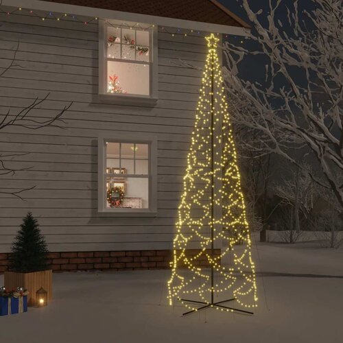  Stožasto božićno drvce toplo bijelo 1400 LED žarulja 160x500 cm Cijene