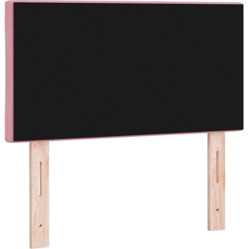  LED uzglavlje dizajn dijamantnih blokova ružičasto 80 cm velur Slike