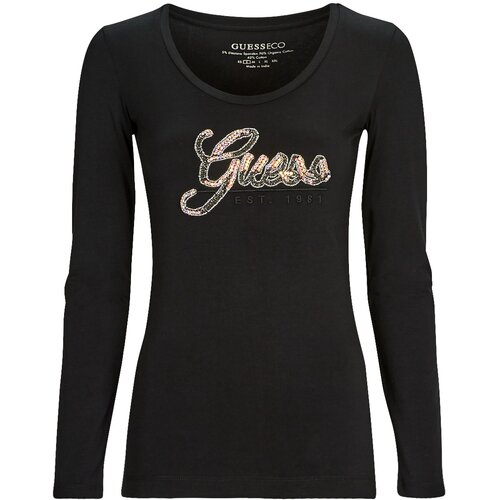 Guess LS SN SCRIPT TEE Crna Slike