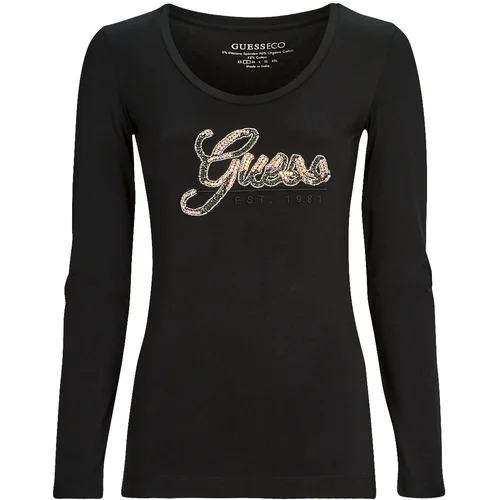 Guess LS SN SCRIPT TEE Crna