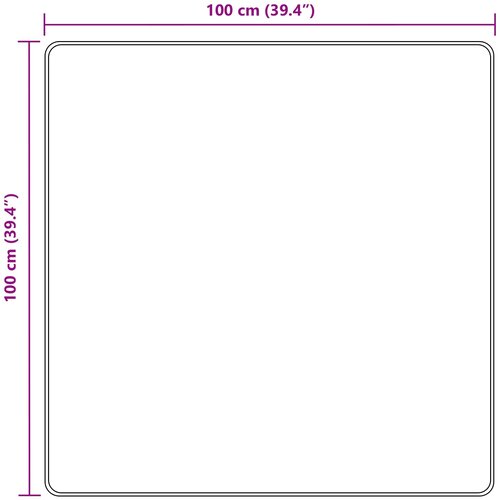  za tepih MARSA Crna 100 x 100 cm Poliester i PVC Slike