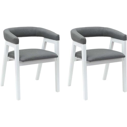  Trpezarijske stolice 2 pcs Bijelo 54 x 57 x 73 cm Slike
