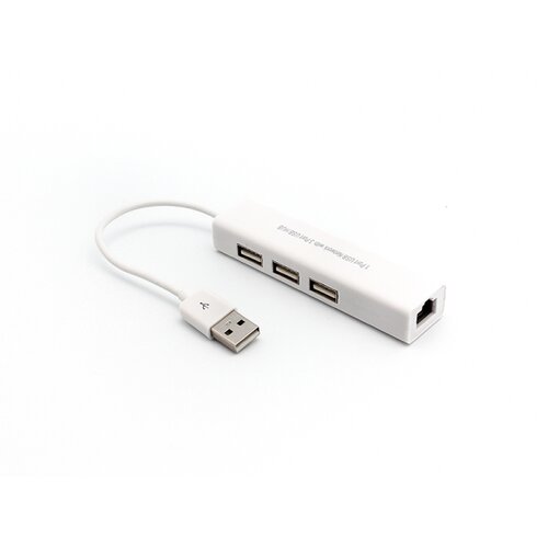  JWD-U25 Adapter USB 2.0 na RJ45 + USB Hub 3 porta 2u1, Beli Cene