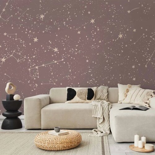  Foto tapeta - Night Sky - Artistic Constellations and Stars in Pastel Shades 400x280 Standard Cene