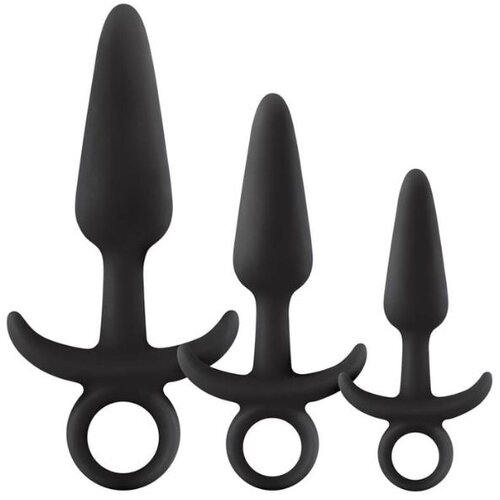 New Sensations Novelties Komplet Analnih Čepov Renegade Men&amp;#039;s Tool Kit Black Slike