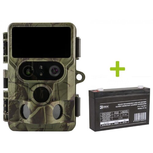 OXE Lovska kamera Tarantula WiFi 4K, zunanja baterija 6V/7Ah in napajalni kabel + 32GB SD kartica, 8 baterij in stativ! Slike