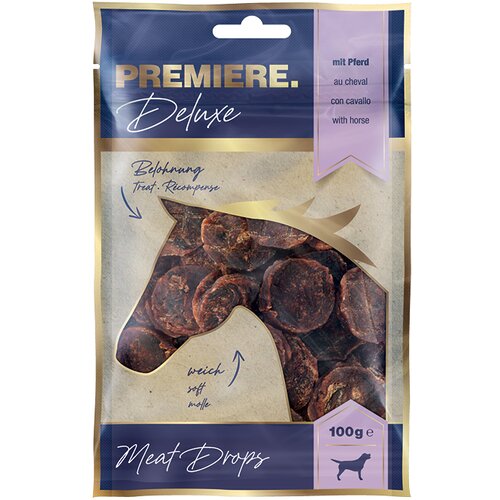 Premiere Dog Pribolj&scaron;ek Snack it Meat Drops konj 100g Cene