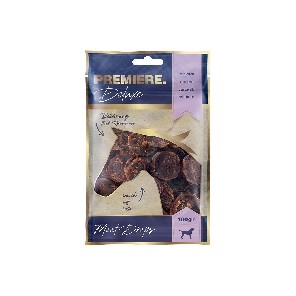Premiere poslastica za pse s konjetinom Meat Drops 100 g Cene