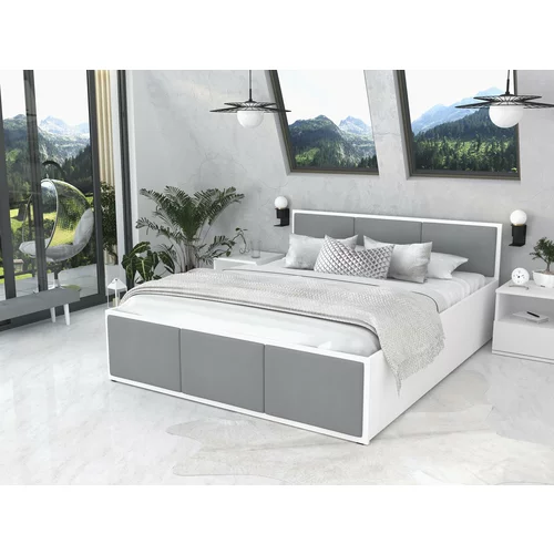AJK Meble krevet Panama tapecirani - 140x200 cm - bijela