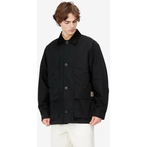 Carhartt WIP Jakna Darper Jacket BLACK/BLACK za muškarce, boja: crna, za prijelazno razdoblje, I031355-SALVIA/BLA