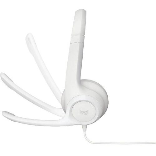 Logitech H390 Stereo Headset slu&amp;scaron;alice sa mikrofonom bele Slike