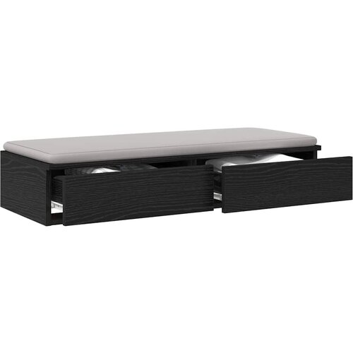  Ladice za krevet s ladicama Crni hrast 90 x 36,5 x 16,5 cm Slike