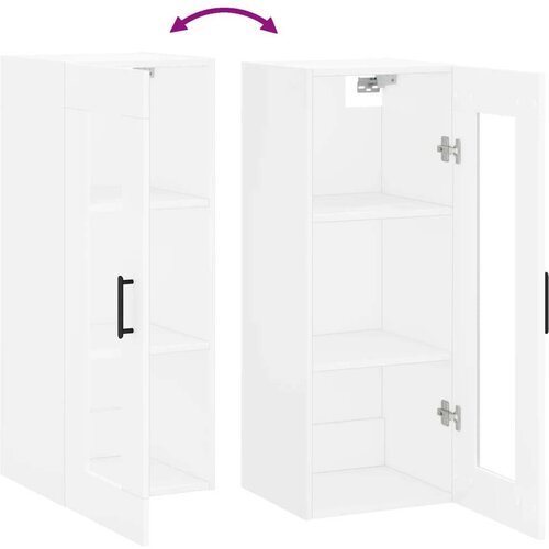 VidaXL Stenska omarica bela 34,5x34x90 cm Slike