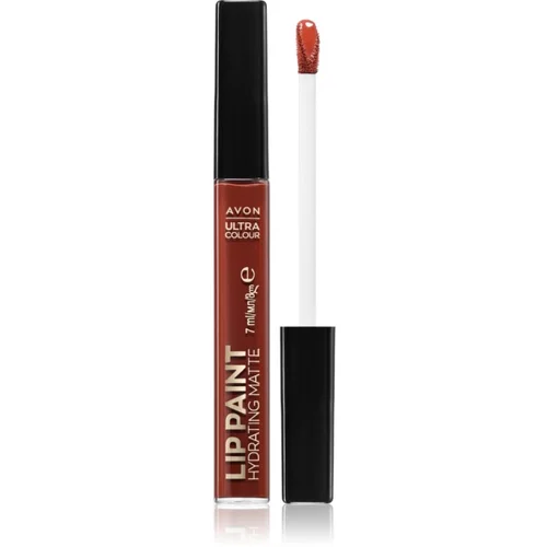 Avon Ultra Colour Paint satenasti ruž za usne s mat efektom nijansa Bloody Mary 7 ml