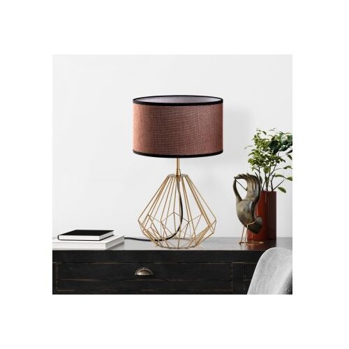 Opviq Set stolnih lampi Diamond-S-713, 25x25x43 cm, IP20, 2 komada, Smeđe-zlatna boja Slike
