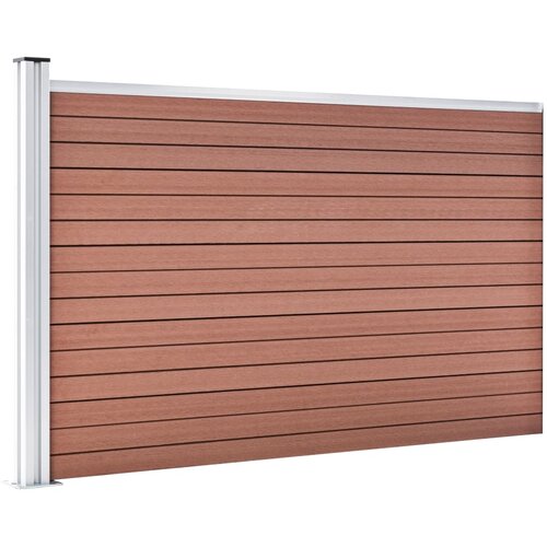  Vrtna ograda WPC 175 x 105 cm smeđa Slike