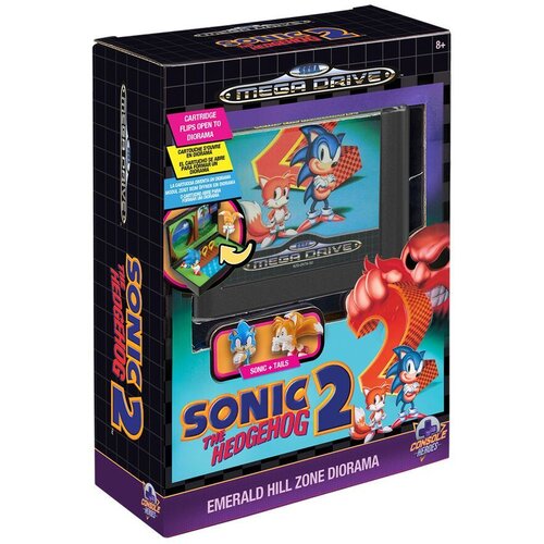 Sonic Console Heroes diorama the Hedgehog 2 - Emerald Hill Zone, Mega Drive kazeta Slike