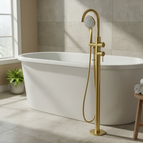 Giusta ultima za kadu podna gold brushed 71202GB0 Slike