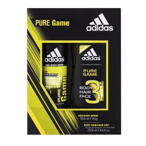 Adidas Pure Game Set deodorant 150 ml + gel za prhanje 250 ml za moške