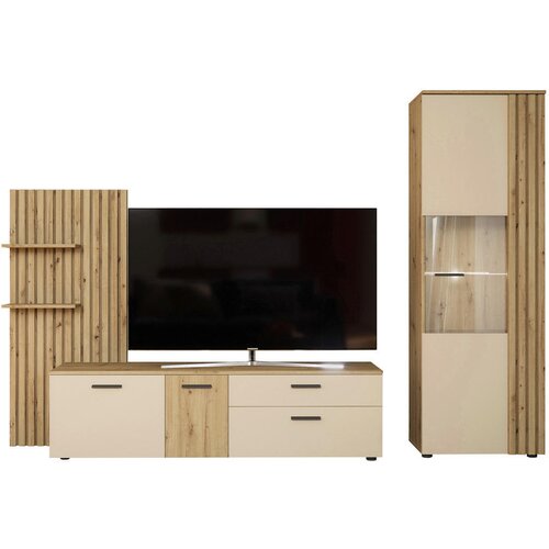 CARRYHOME DNEVNI REGAL, krem barve, hrast artisan Cene