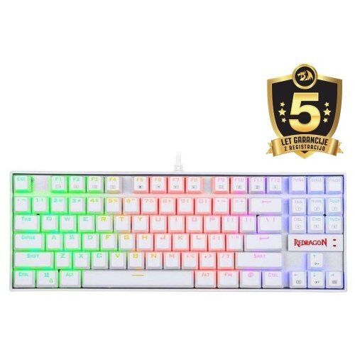 Redragon KUMARA 2 K552-2 RGB MEHANSKA TIPKOVNICA, BELA Cene