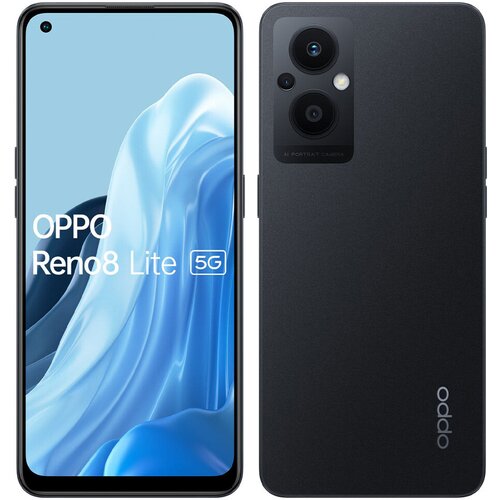 Oppo Obnovljeno - kot novo - Reno8 Lite 5G crn 128 GB 8 GB ram dual sim - diskretne oznake uporabe obnovljeno, (21561305) Slike