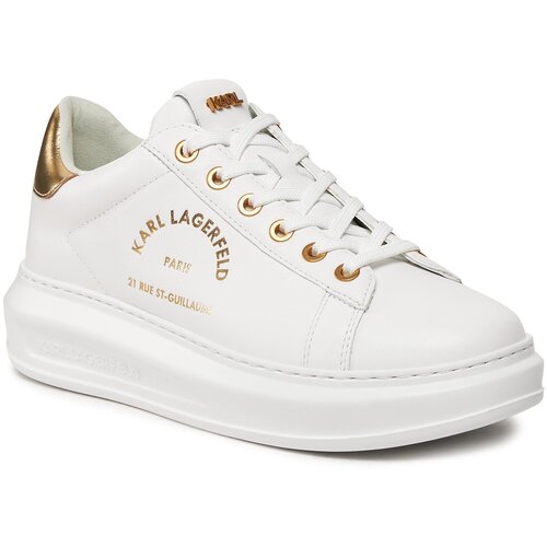 Karl Lagerfeld Superge KL62538 White Lthr w/Gold 01G Cene
