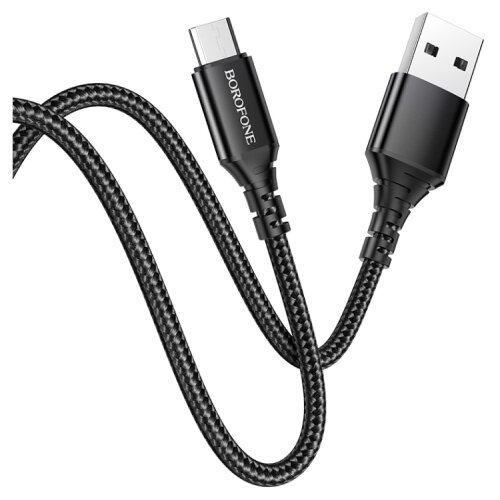 Borofone USB kabal 1m BX54 Ultra bright charging data Micro black Cene