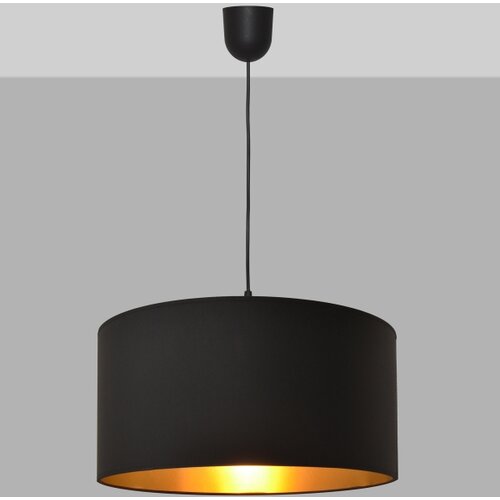  Luster na sajli ALBA 1xE27/15W/230V prečnik 40 cm crna/zlatna Slike