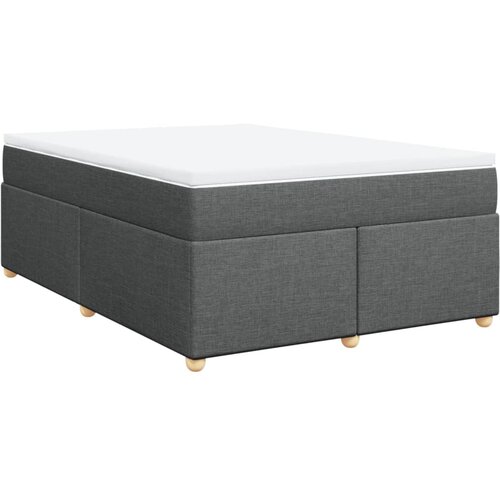 Maison Chic Box spring posteljni - Vzmetna postelja z vzmetnico temno siv 140x190 cm blago SL5613, (21900394) Cene