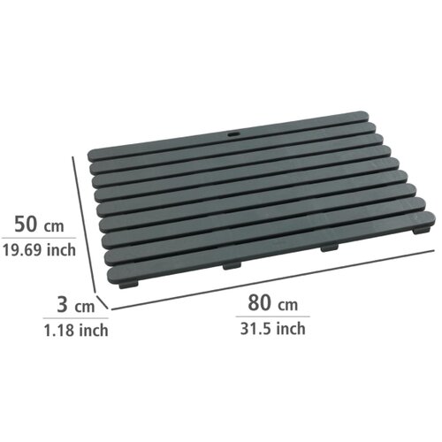Wenko tamno siva plastična prostirka pogodna i za eksterijer, 80 x 50 cm Cijene