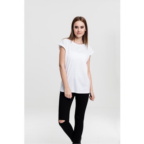 Urban Classics Women's T-shirt with extended shoulder white Slike