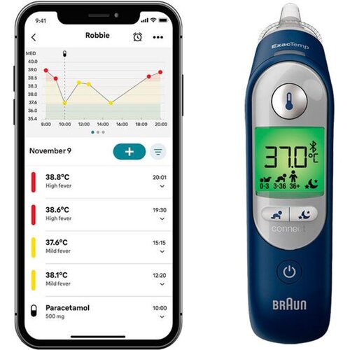 Braun Termometr Thermoscan 7+ Connect IRT6575 Niebieski, (5000326351) Cene