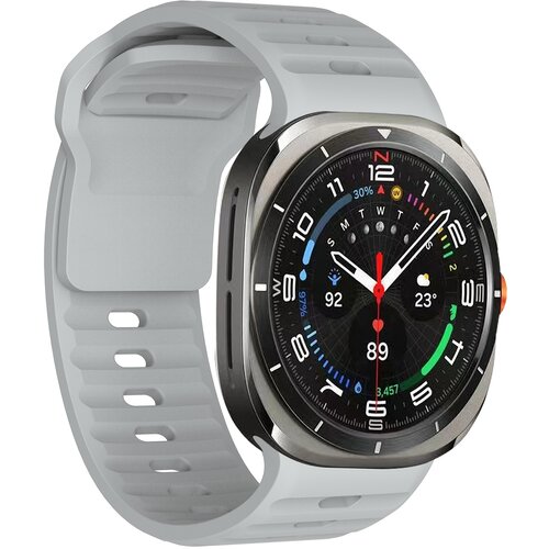 INF Silikonski pa&scaron;ček za uro Samsung Galaxy Watch 7 Ultra Grey, (21733960) Cene