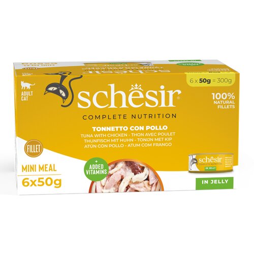Schesir Complete Nutrition fileti u želeu 6 x 50 g - Tuna s piletinom Slike