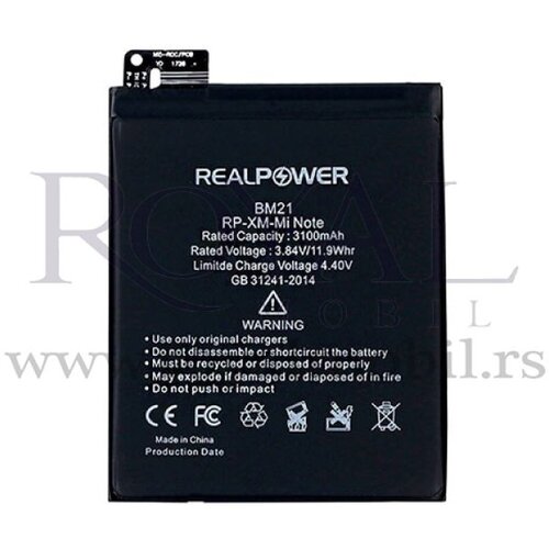 REAL POWER baterija za xiaomi mi note Bm21 (3100mAh) Slike