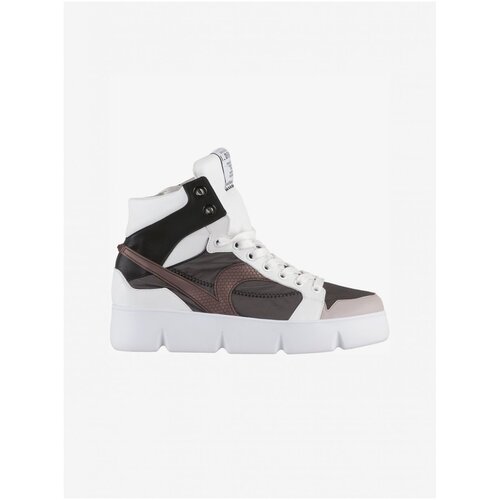 Högl Brown-White Womens Ankle Sneakers - Women Slike