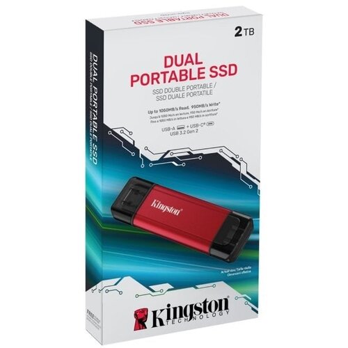 Kingston Duo 2TB USB-C in Type-A SPSD/2TB zunanji SSD Slike