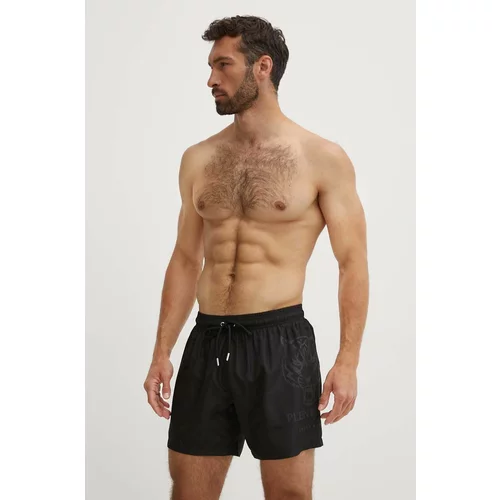 Plein Sport Kratke hlače za kupanje boja: crna, PS24MBM04