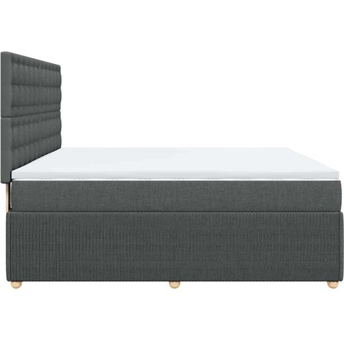 VidaXL Okvir kreveta s oprugama i madrac svjetlosivi 180x200cm tkanina Slike