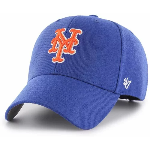 47 Brand Kapa sa šiltom s dodatkom vune MLB New York Mets s aplikacijom