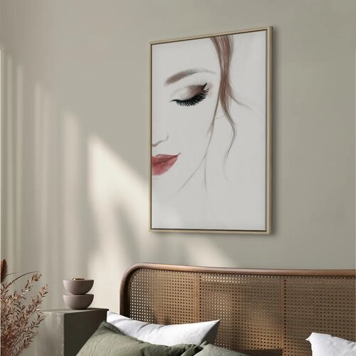  Slika - Delicate Beauty (1 Part) Vertical 40x60 U prirodnom drvenom okviru Slike