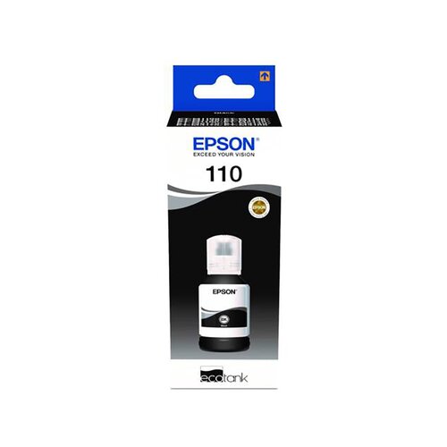 Epson 110 EcoTank black ink bottle C13T03P14A Slike