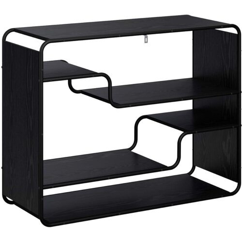  Komoda Crni hrast 98 x 37,5 x 75,5 cm Konstruirano drvo Slike