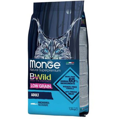 Monge CAT - BWild Low Grain - inćun 1.5kg Slike