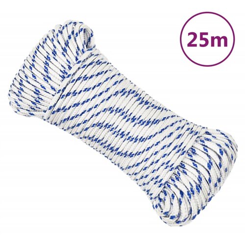 vidaXL Brodski konop bijeli 3 mm 25 m od polipropilena Cijene