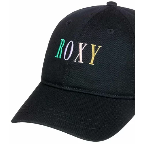 Roxy Otroška bombažna bejzbolska kapa črna barva