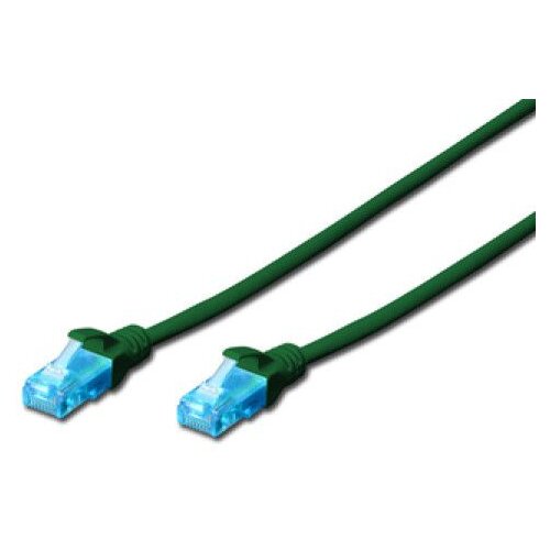 Digitus DK-1512-070/G patchcord kabl 5e U/UTP CCA 7m zeleni Slike