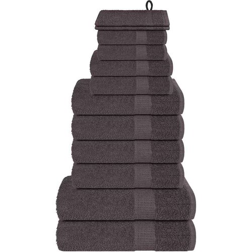 vidaXL 12-dijelni set ručnika antracit 360 gsm 100 % pamuk Cijene